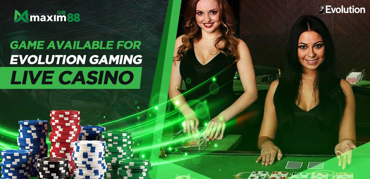 Games Available for Evolution Gaming